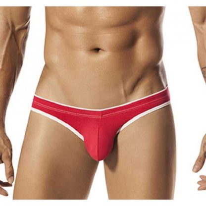 Generic Men's Cotton Handsome Hunk Brief Underwear (Red)