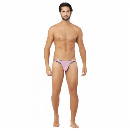 Generic Men's Mesh Power Net Transparent Sexy Brief Underwear (Pink)