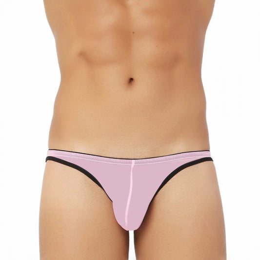 Generic Men's Mesh Power Net Transparent Sexy Brief Underwear (Pink)