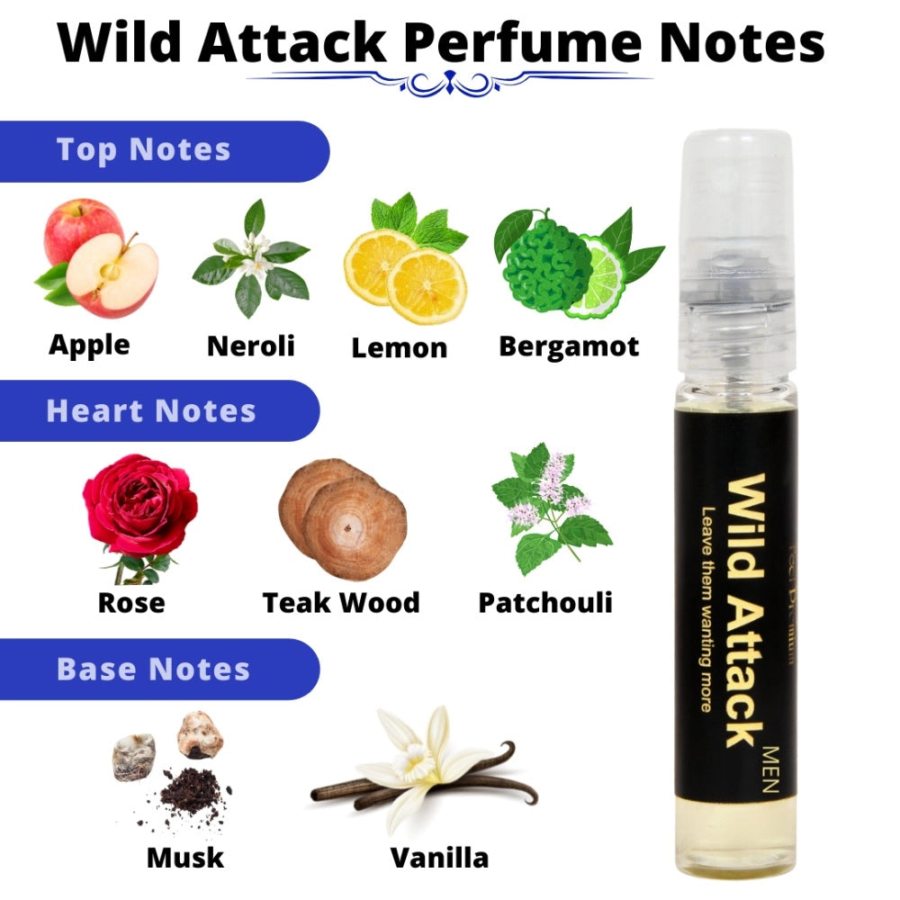 Generic Europa Attracto And Wild Attack Pocket Perfume Spray For Men