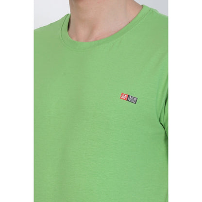 Generic Men's Cotton Jersey Round Neck Plain Tshirt (Pale Green)