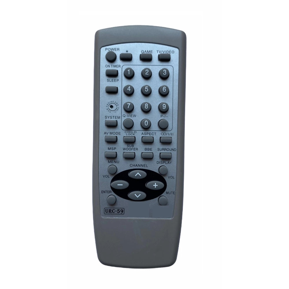 Generic CRT TV Remote No. URC59, Compatible with Aiwa CRT TV Remote (Exactly Same Remote will Only Work)