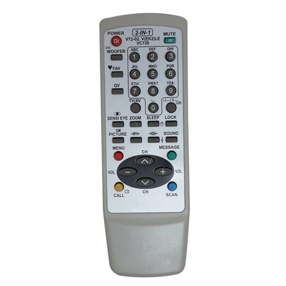 Generic CRT TV Remote No. VT202, Compatible with Videocon CRT TV Remote Control (Exactly Same Remote will Only Work)