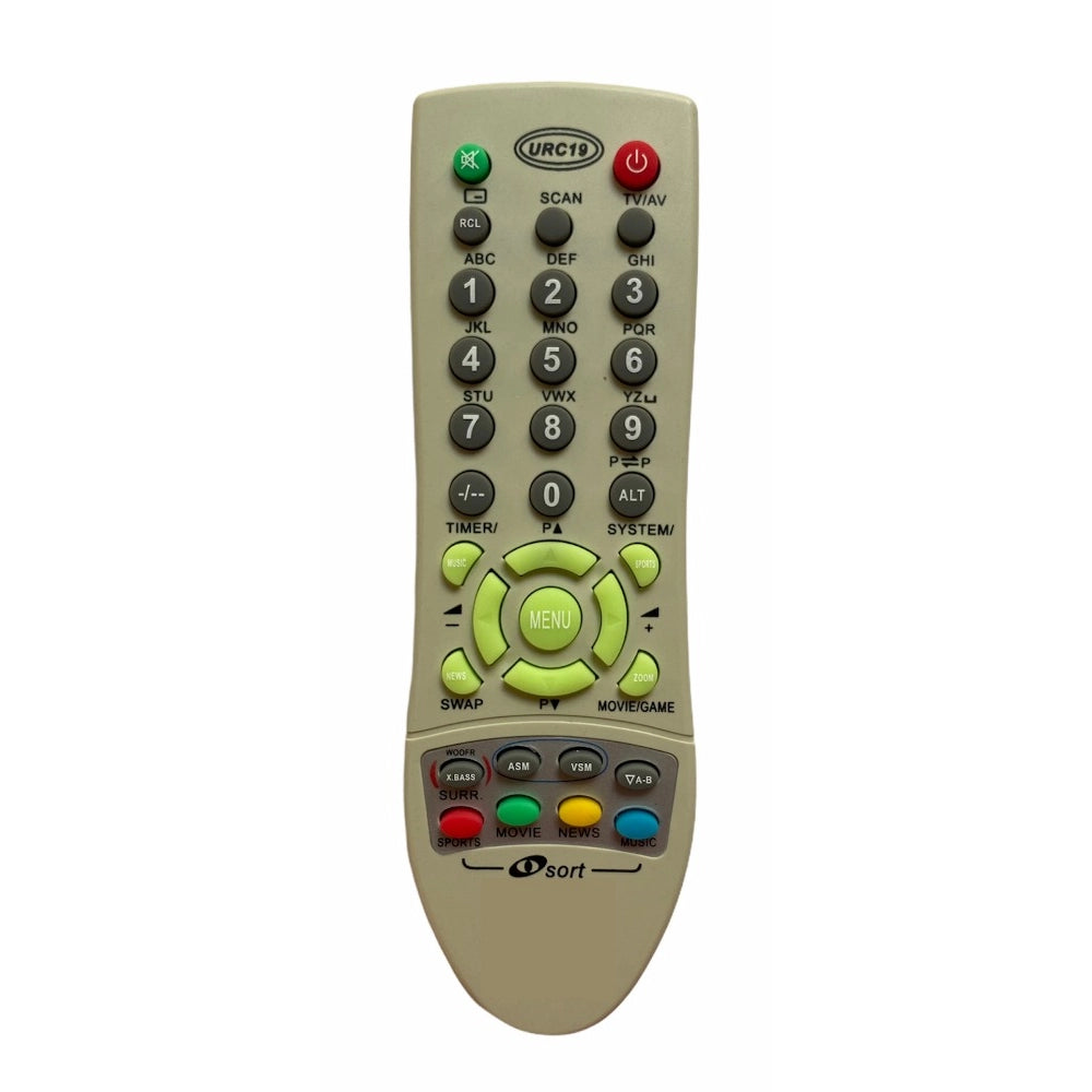 Generic CRT TV Remote No. I SORT JXPSE BP69, Compatible with BPL CRT TV Remote Control (Exactly Same Remote will Only Work)