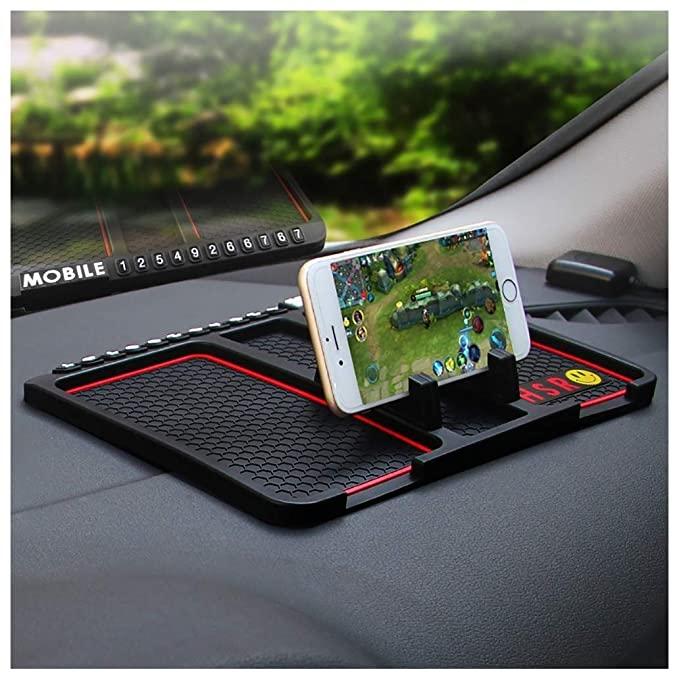 HSR Car Accessories Multifunction Phone GPS Holder Anti-Slip Silicone Pad and Car Mobile Holders for Car Dashboard PRODUCT CODE(OS0008493)