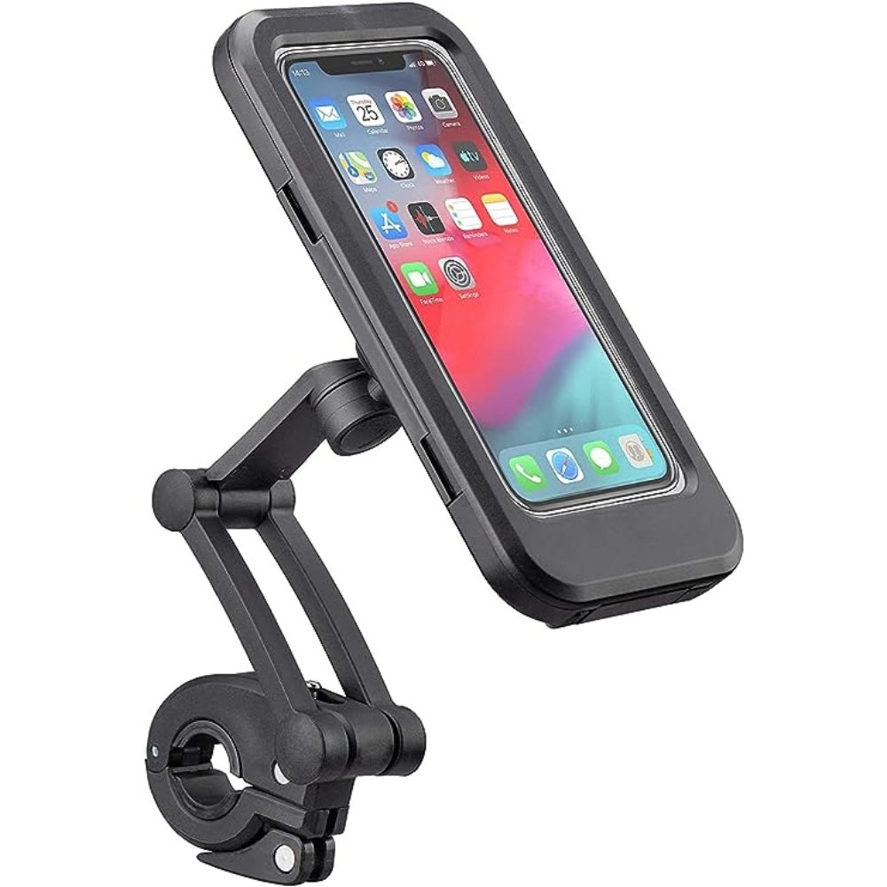 Generic Phone Mount Waterproof Cell Phone Holder 360° Rotation (Black)