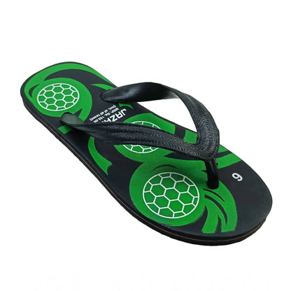 Generic Unisex Printed Lightweight Flip-Flop Hawai Slipper (Green)