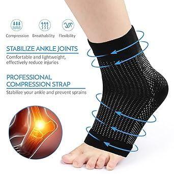 OS Swelling Arch Heel Socks yoga sport protect socks Pack of 2 Pair PRODUCT CODE (OS0008280)