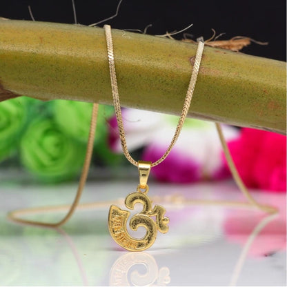 Generic Women's Gold Color Om Temple Locket