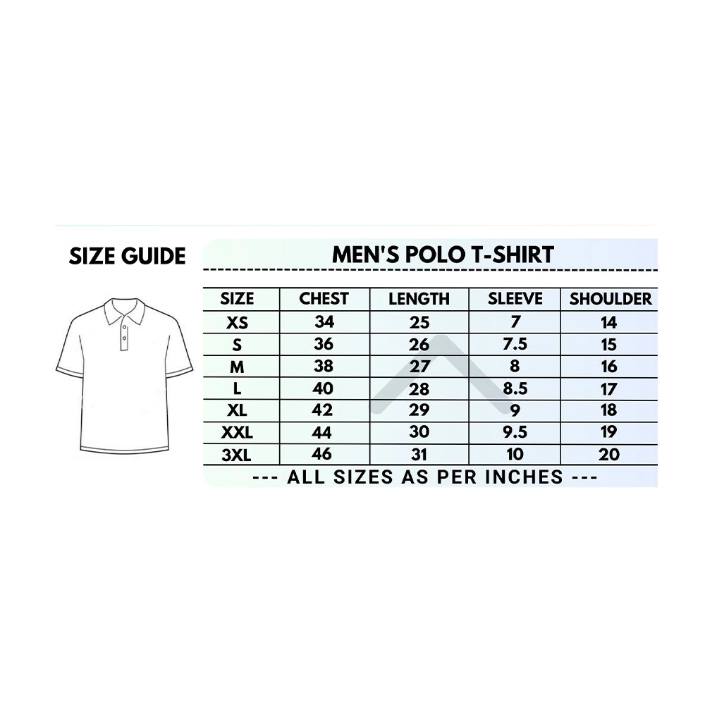 Generic Men's Casual Full Sleeve Solid Cotton Blended Polo Neck T-shirt (Sky)