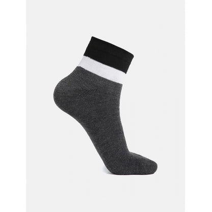 Generic 5 Pairs Men's Casual Cotton Blended Solid Ankle length Socks (Assorted)