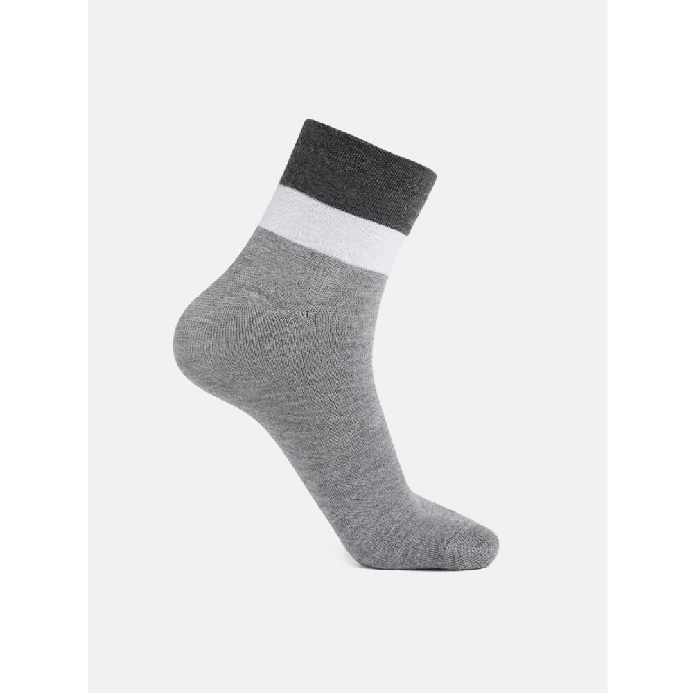 Generic 5 Pairs Men's Casual Cotton Blended Solid Ankle length Socks (Assorted)