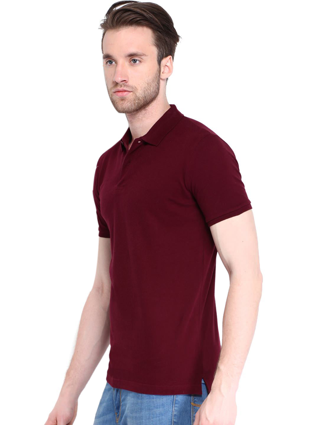 OS Poly Cotton Solid Half Sleeves Mens Polo T-shirt (Pack of 3) PRODUCT CODE (OS0005546)