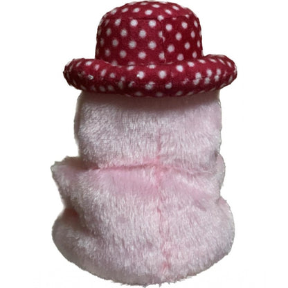 Generic Cap Teddy Bear with Heart (Pink)