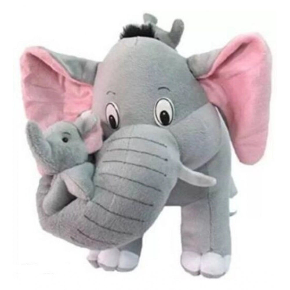 Generic Elephant with Baby Toy (Grey)