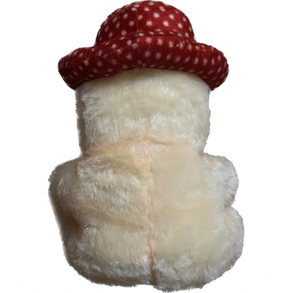 Generic Cap Teddy Bear with Heart (Cream)