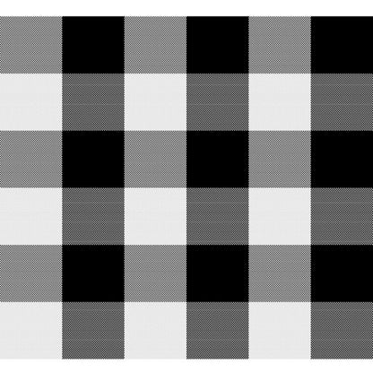 Generic Checked Cotton Place Mats Sets (Black)