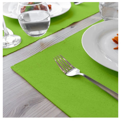 Generic Solid Cotton Place Mats Sets (Green)