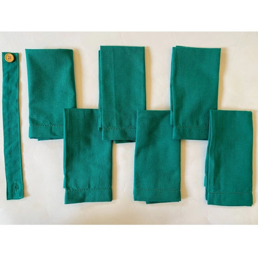 Generic Solid Cotton Napkins Sets (Green)