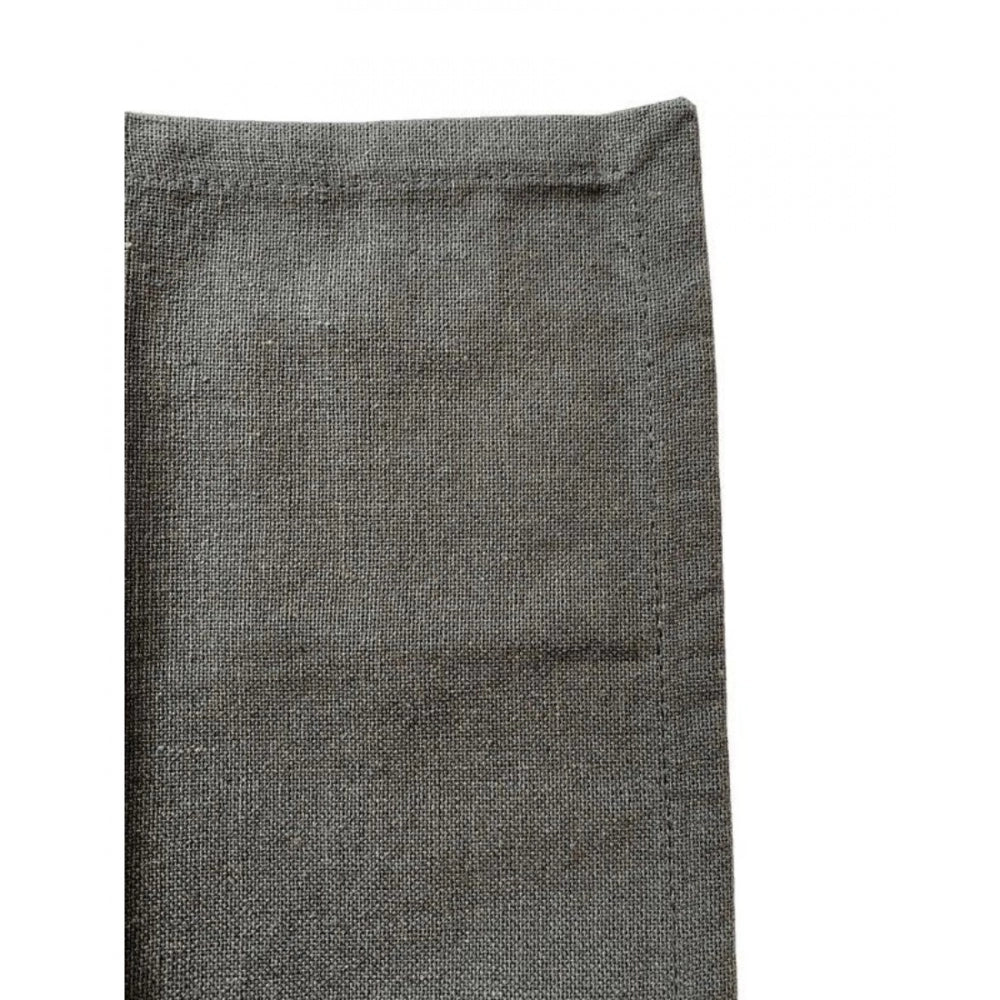 Generic Solid Cotton Napkins Sets (Grey)