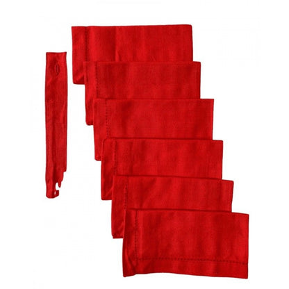 Generic Solid Cotton Napkins Sets (Red)