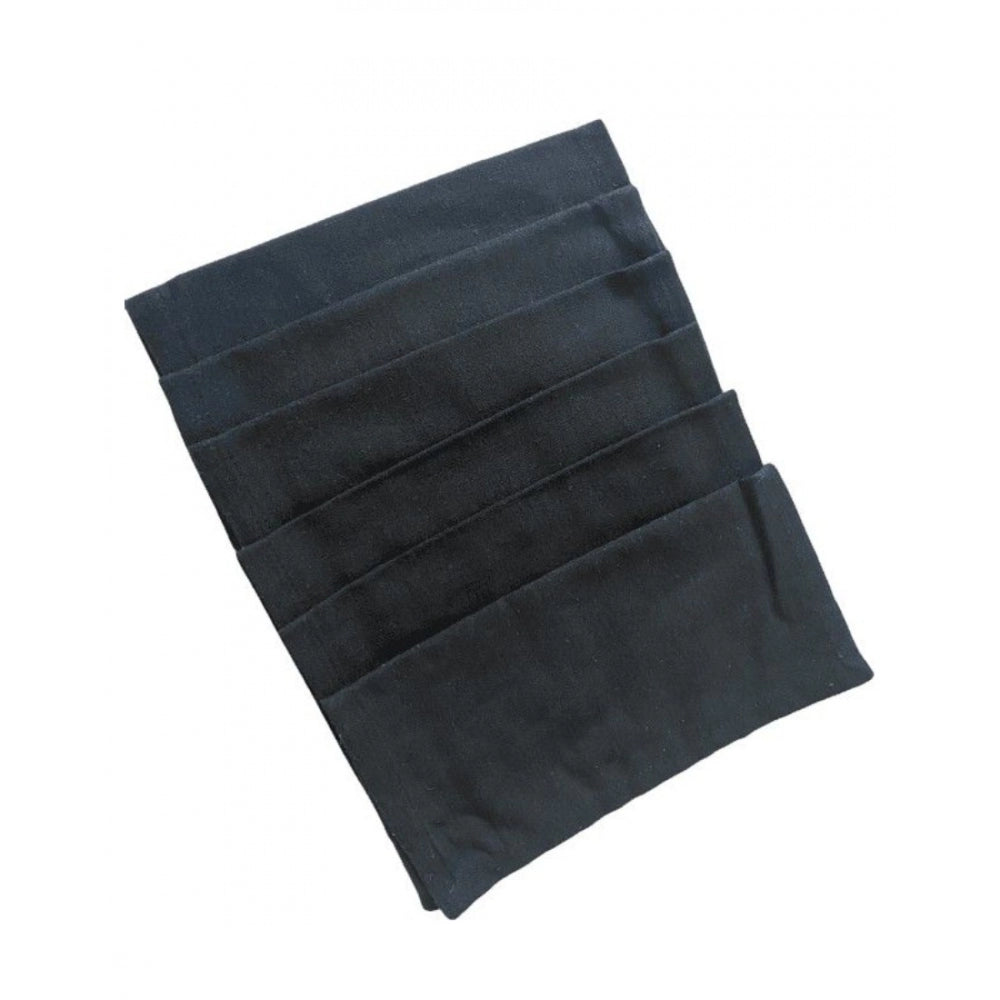 Generic Solid Cotton Napkins Sets (Black)