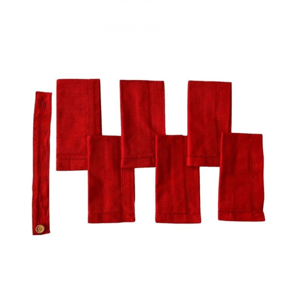 Generic Solid Cotton Napkins Sets (Red)