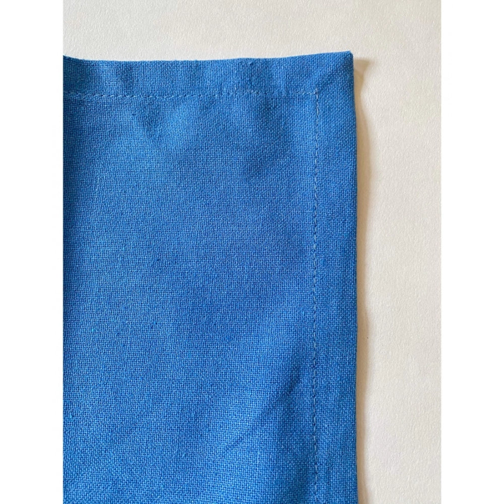 Generic Solid Cotton Napkins Sets (Blue)