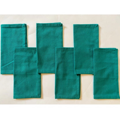 Generic Solid Cotton Napkins Sets (Green)