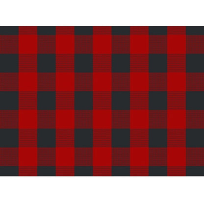 Generic Checked Cotton Place Mats Sets (Red &amp; Black)