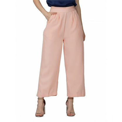 Generic Women's Casual Cotton Solid Pants (Pink)