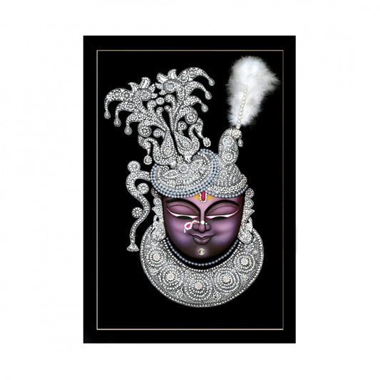 Generic Shrinathji Painting with Synthetic Photo Frame (Multicolor)