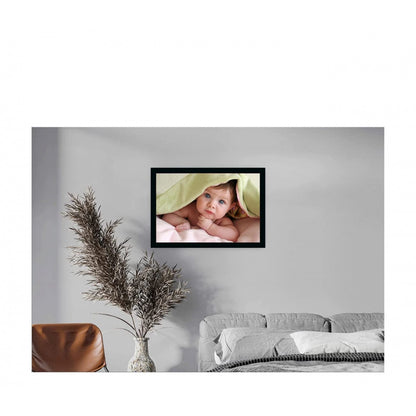 Generic Baby Photo Painting with Synthetic Photo Frame (Multicolor)