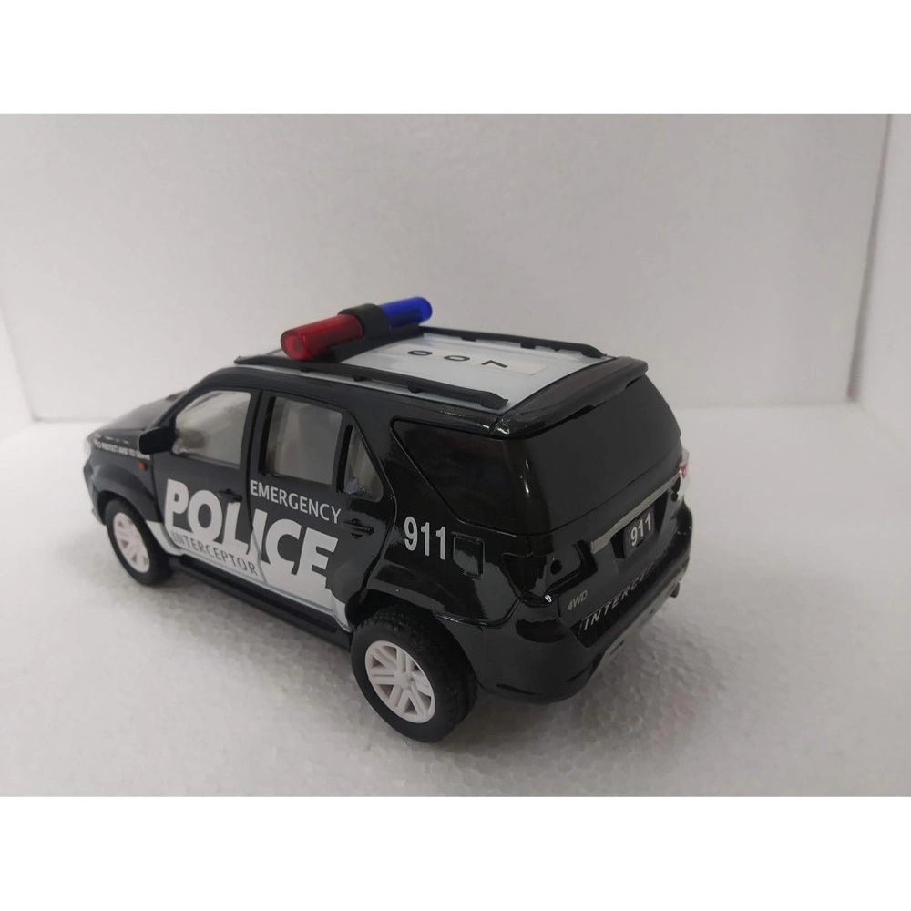 Generic Plastic Police Interceptor Car (Black)