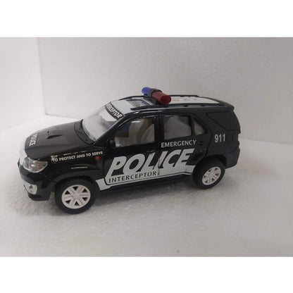 Generic Plastic Police Interceptor Car (Black)