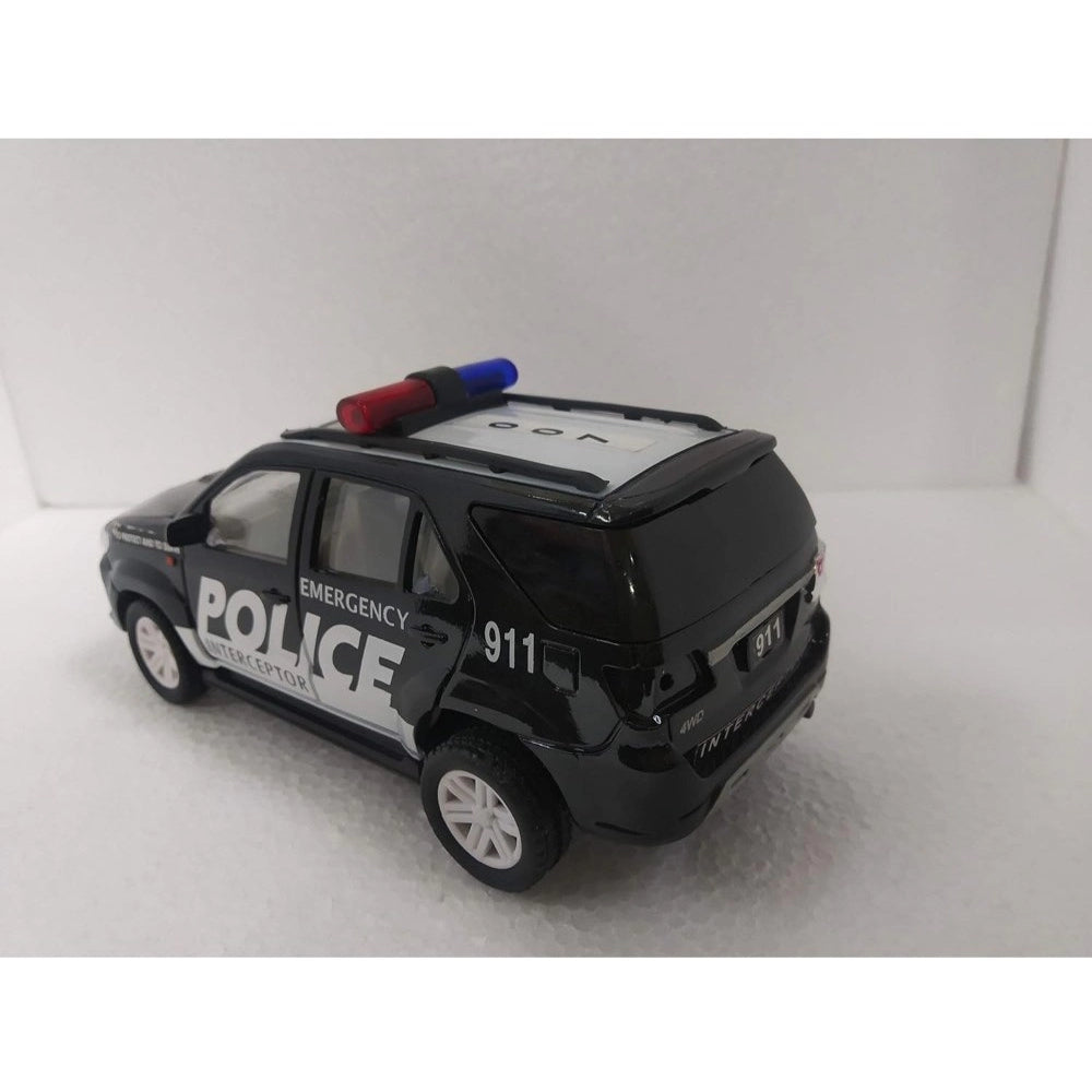 Generic Plastic Police Interceptor Car (Black)