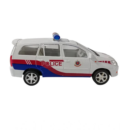 Generic Plastic Innova Crysta Pull Back Police Car For Kids  (White)