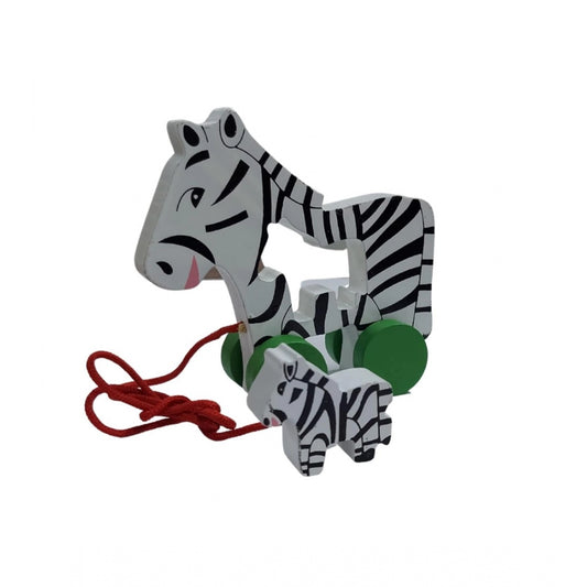 Generic Multicolor Pull Along Toy For Babies Toddlers Zebra (Multicolor)