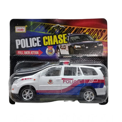 Generic Plastic Police Chess Vehicle (White)