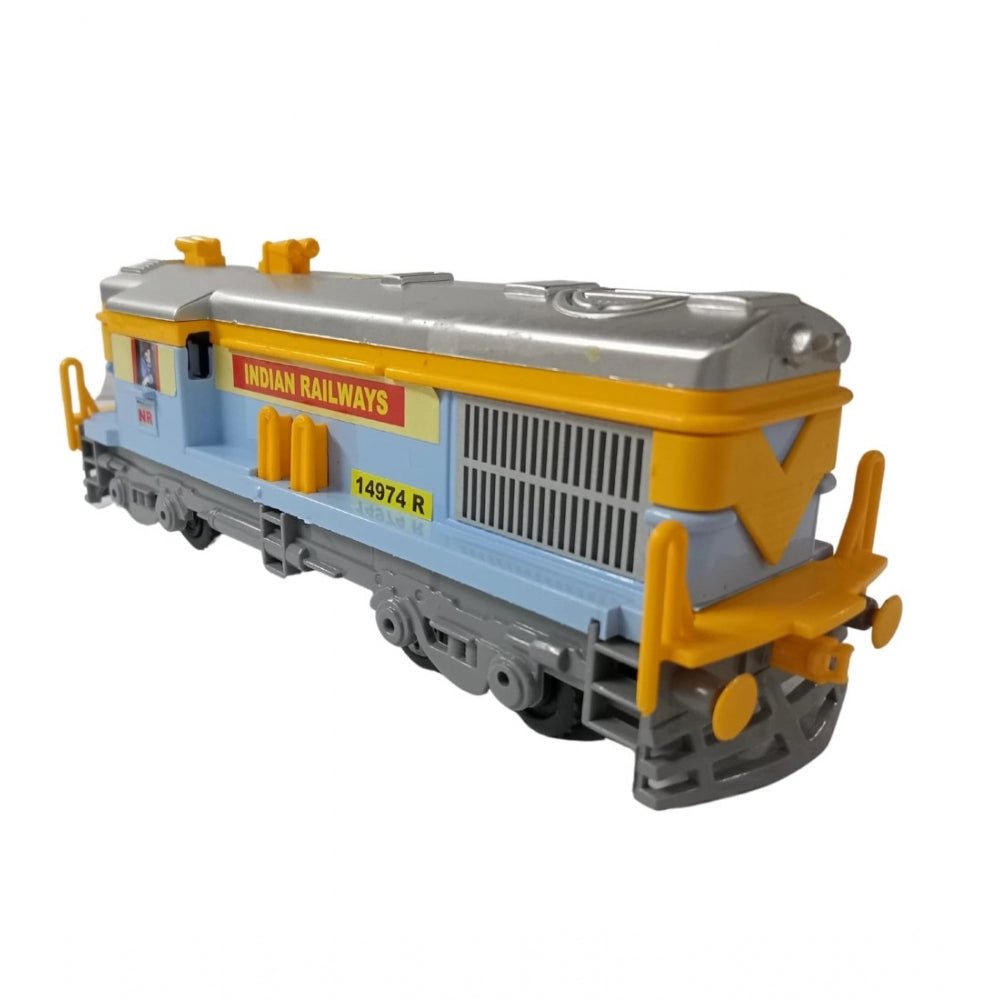 Generic Plastic 8 Wheels Engine With Pull Back Action Train (Multicolor)