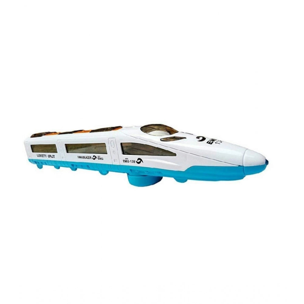 Generic Plastic 3D Light  Sound Auto Moving System Emu Speed Train (Assorted)