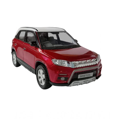 Generic Plastic Brezza Red  White Suv Car For Kids (Red)