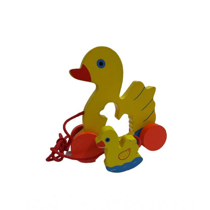 Generic Wooden Toddlers Duck Pull Toy For Babies (Multicolor)