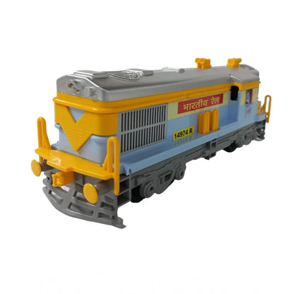 Generic Plastic 8 Wheels Engine With Pull Back Action Train (Multicolor)