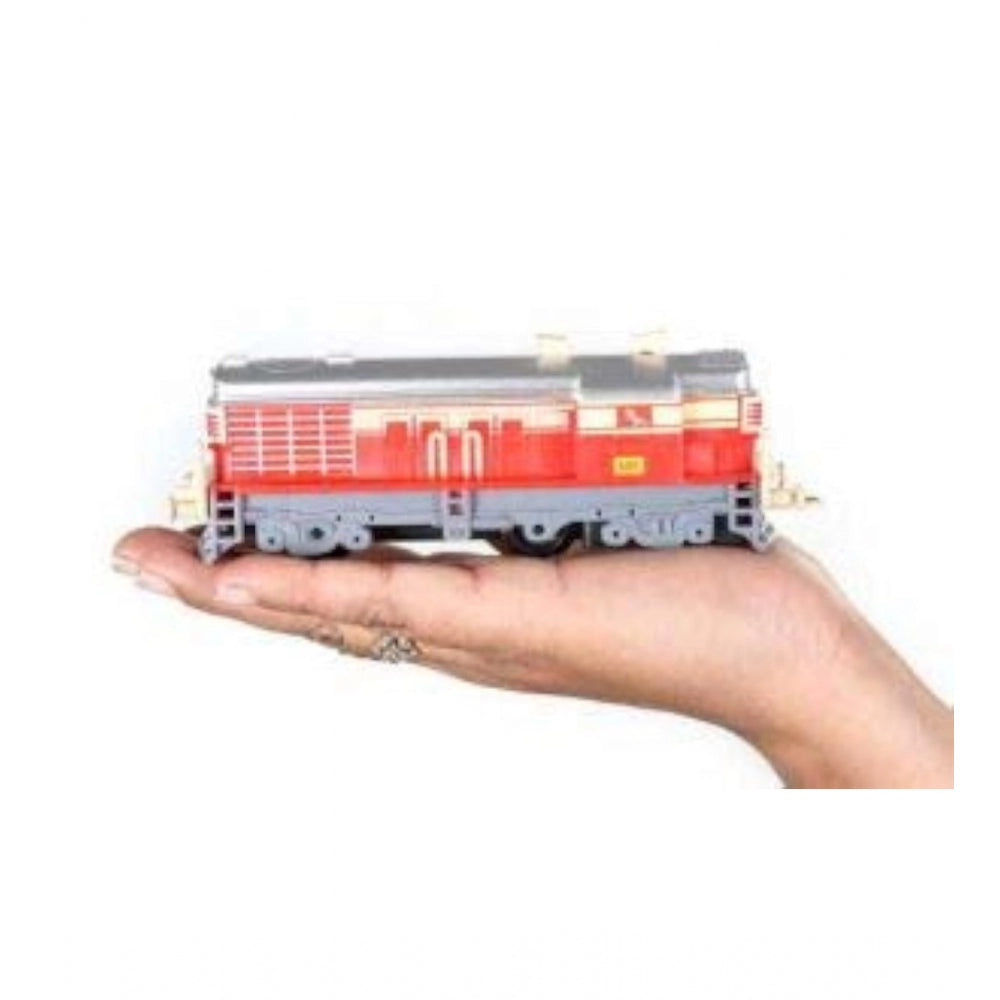 Generic Plastic Passenger Train Coaches With Railway Track (Multicolor)