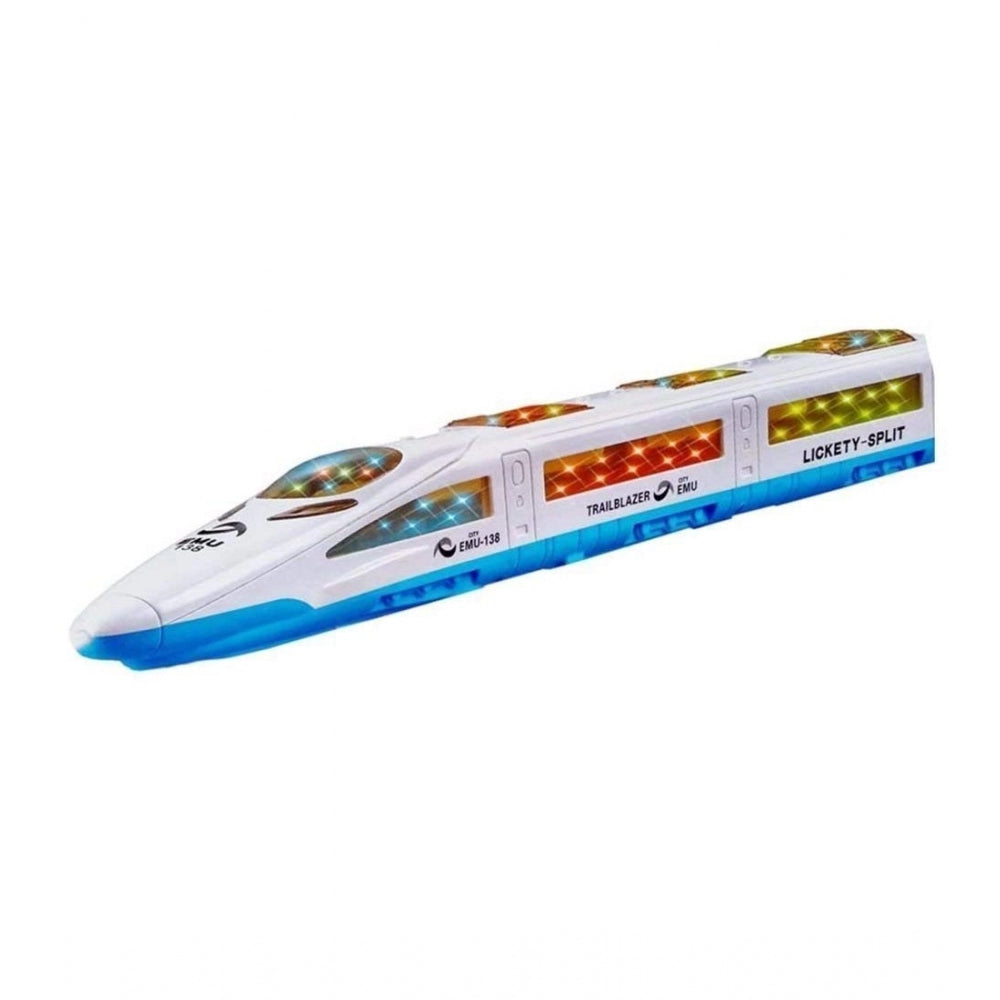 Generic Plastic 3D Light  Sound Auto Moving System Emu Speed Train (Assorted)