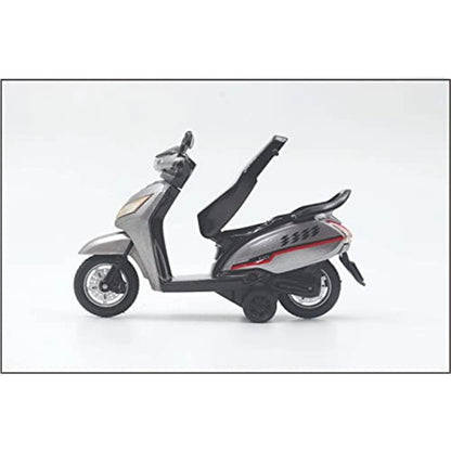 Generic Plastic Pullback Activa Scooter (White)