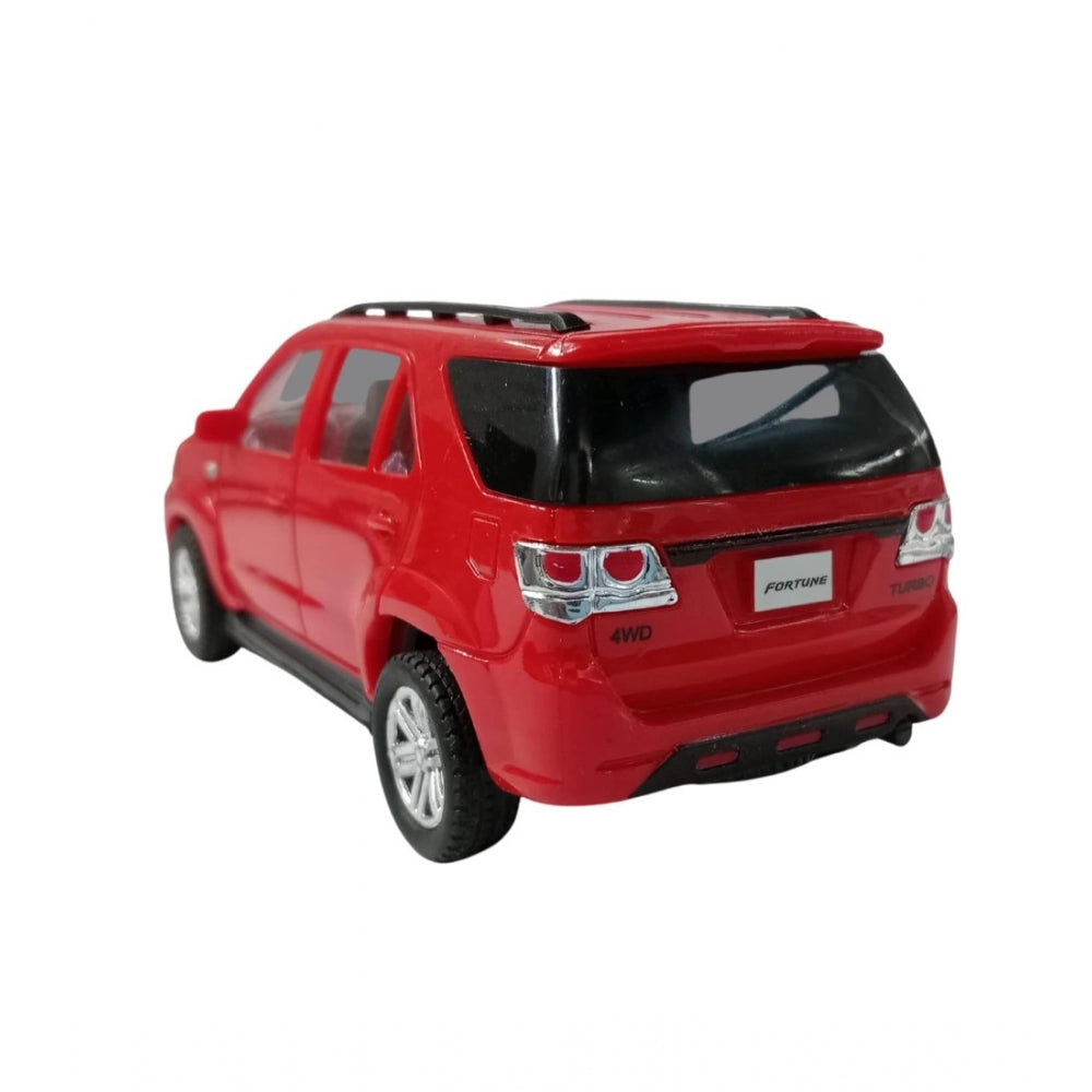 Generic Plastic Pull Back Action Suv Fortuner (Red)