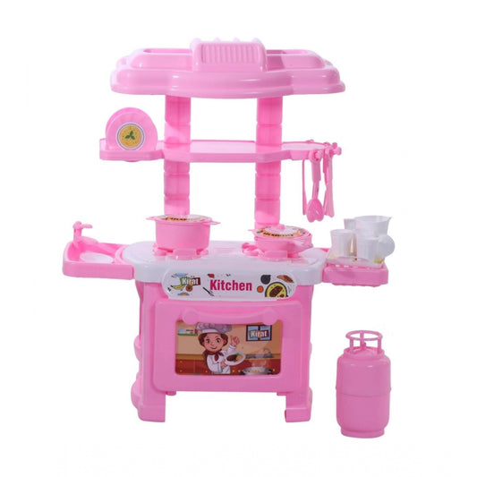 Generic Plastic Kitchen Set For Girl And Boys 32 Pieces Little Chef Cooking Pretend Play Set Toy (Pink)