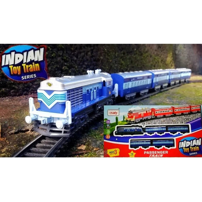 Generic Plastic Passenger Toy Train Set With Railway Track For Kids (Assorted)